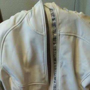 LL Bean windstopper jacket women's M cream